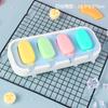 New Ice Cream Mold Popsicle Siamese Molds with Lid DIY Homemade Ice Lolly Mold Cartoon Cute Silicone Chocolate Mold Tools