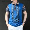 Multi-color Print Polo Shirt Men's Outdoor Street Short Sleeve Tees Top Summer Home Casual T-shirt Men's and Women's Polo Shirt