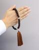 Nakago, Kyoto, Founded In 1885, 27 Rosewood Beads, Pharisees, with Rayon Tassels and a Prayer Bead Pouch (suitable for Men of All Sects)
