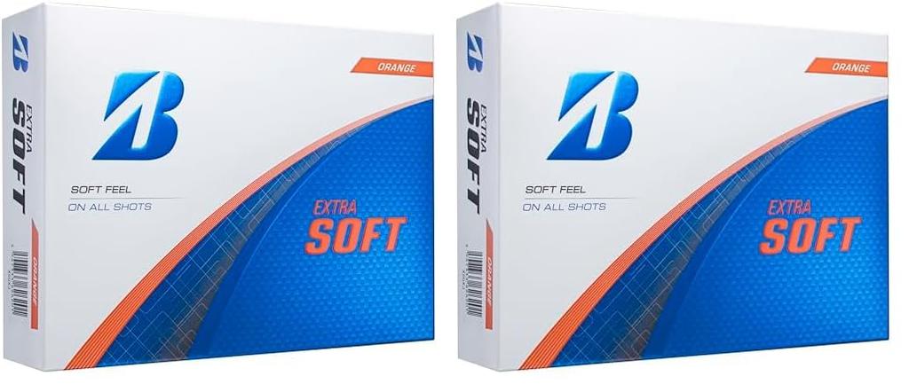 BRIDGESTONE Extra Soft Golf Balls, 2025 Model, 12 Balls, Orange, X5OXJ (x 2)