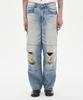KNOUUN Sandglass Destroyed Denim Pants (Light Blue)