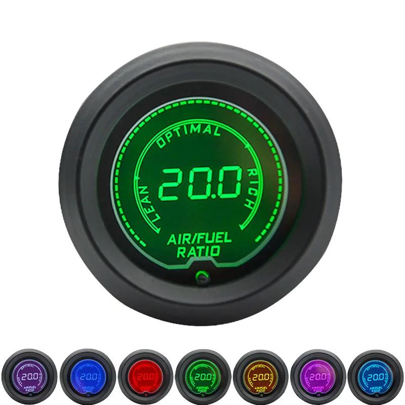 52mm Boost/Water temp/Oil temp/Volt/Tachometer/EGT/Air Fuel ratio/Oil Pressure Gauge LCD Digital 7 Color Display