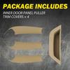 4X Beige Interior Door Handle Cover Pull Trim For BMW X3 X4 F25 F26 10-17 EOOH