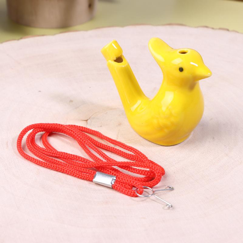 1/5Pcs Bird Whistle Water Musical Ceramic Set Colorful Animal Shape Early Learning Bath Noise Maker Party Favor