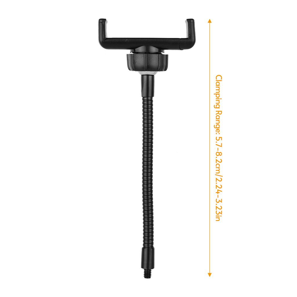 Phone Stand for Light Phone Holder Clamp with 1/4 Screw Mount for Live Strming Metal Phone Clamp Stand for Smartphones 5.7-8.2cm