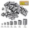 M3-M12 Stainless Steel Thread Insert Spiral Thread Repair Kit Screw Coiled Wire Helical Thread Repair Nuts Screw Bushing Sleeve