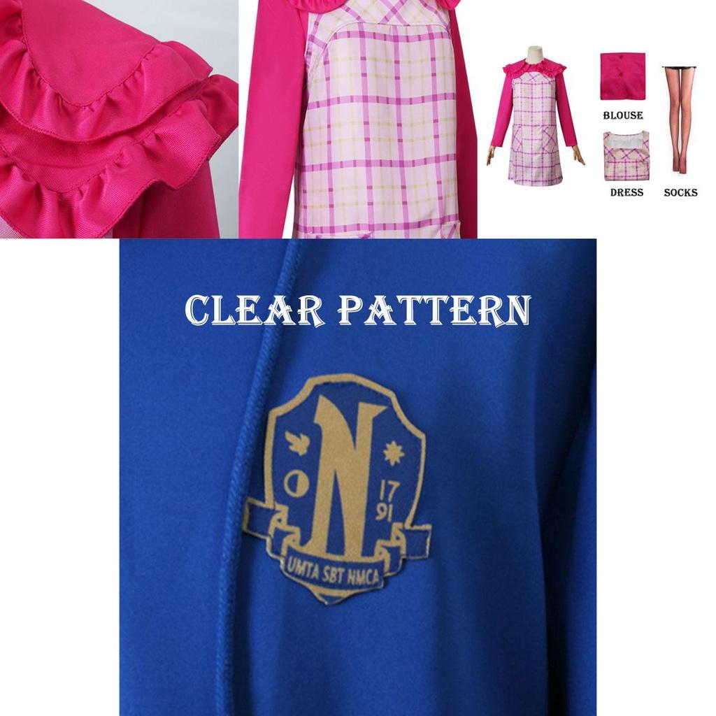 Wednesday Addams Enid Sinclair Dress Xavier Thorpe Jacket Hat Cosplay Halloween