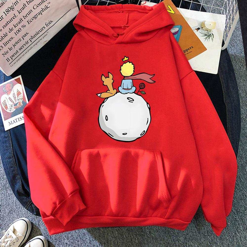 Little Prince Men's Women's Long Sleeves Hot Sales Movie Sweatshirts Unisex Harajuku Warm Hoody Fashion Casual Hoodies Cartoon