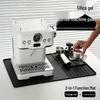 2-in-1 Waterproof Non-Slip Silicone Coffee Machine Mat - Heat Resistant, Shock Absorbing, Stain Isolation for Home or Commercial Use