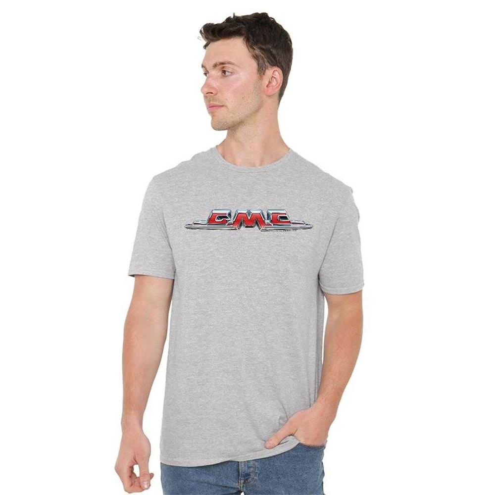 GMC Unisex Adult Chrome Logo Heather T-Shirt