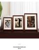 3D Decorative Solid Wood Photo Frame with Mortise and Tenon Structure, Perfect for Desktop Display and Commemorative Couple Photos