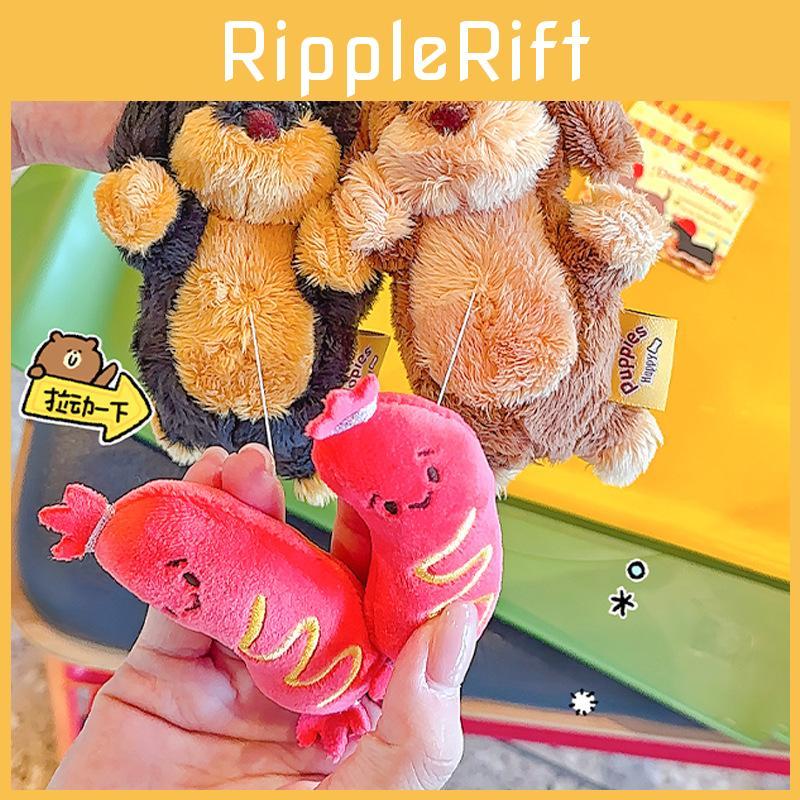 Sausage Peps Adorable Dog Plush Keychain Fun And Whimsical Keyring For Enthusiasts Dog