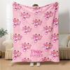 1Pc Pink Panther Blanket Soft Throw Blanket For Home Bedroom Bed Sofa Travel Office Solid Christmas Blanket