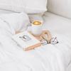 Cotton hotel sheet 140 x 280 without a elastic band, plain white