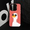 Duck Phone Case For iPhone 17,16,15,14,13,12,11 Plus,Pro Max,XS,Colorful Silver Phone Case Funda Cover