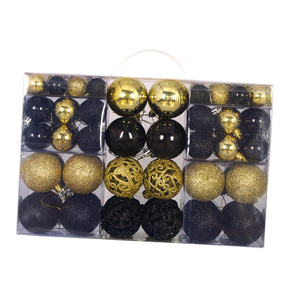 100x Boules de Noël Ornements Décoration Arbre DIY Pendentifs Boules de Noël Suspendues pour la Saint-Valentin Fête de Fête Mariage Intérieur