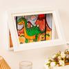 3Colors Children Drawing Frames A4/6" Kids Art Frame Wooden Replaceable Photo Display for Poster Photo Paintings Pictures Decor