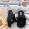 Fashion Platform Women's Outer Sandals Summer New Cross Beach Shoes Going Out Slippers