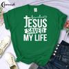 Faith Tshirt Jesus Tees Tops Christian Shirt Women Fashion Tshirt  Oversized Unisex Summer T Shirt O-Neck Short Sleeves Clothing Unisex