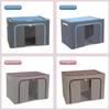 Foldable Oxford Cloth Storage Bin With Steel Frame For Bedroom Organizing And Home Use
