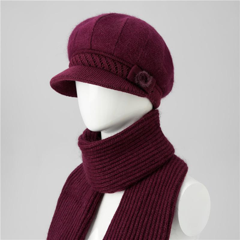 Ladies Hat New Autumn and Winter Wool Hat Thermal Cap Cotton Hat