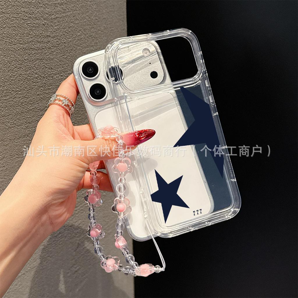 Simple Transparent iPhone Case Cute Bracelet iPhone11/12/13/14/15/16/17 ProMax Soft