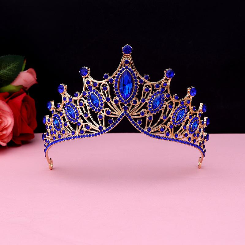 Bride's Crown Headband Wedding Korean Birthday Gift Adult Gift Crystal Crown Princess Dress Hair Accessory