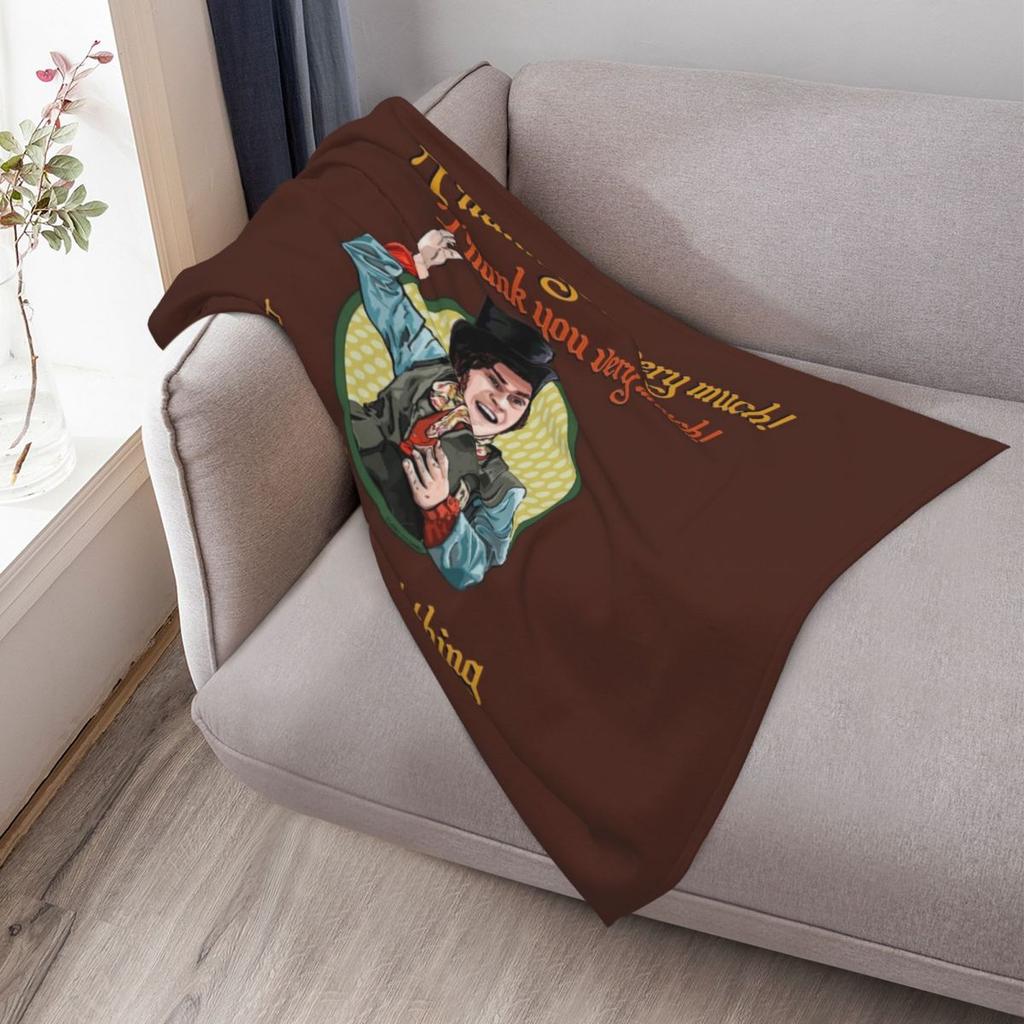 Tom Jenkins- Thank you Very Much Throw Blanket Cozy Warm Blanket for Bed Room Decor