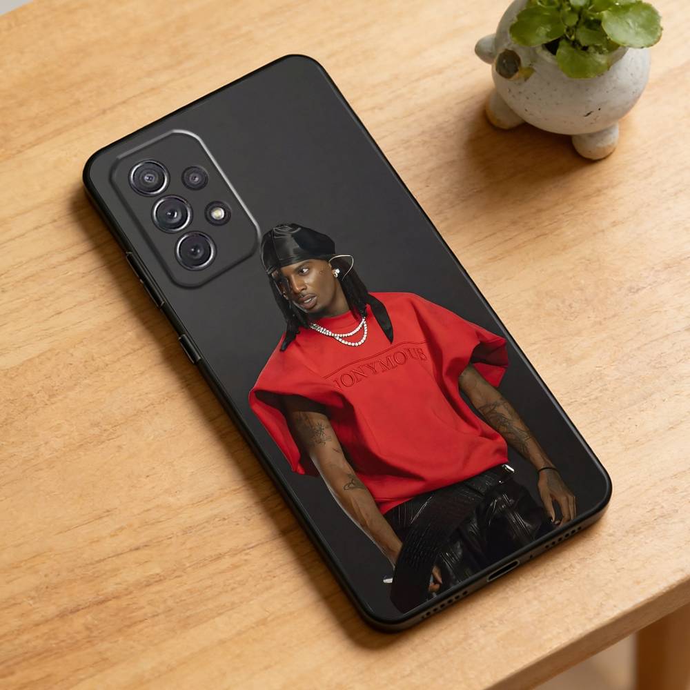 Singer P-Playboi C-Carti Phone Case For Samsung Galaxy A73,21,22,32,71,53,52,51,80,5G Soft Black Cover