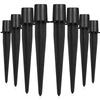 10Pcs Ground Light Stakes Aluminium Replacement Spike for Solar Lights Yard Stakes Garden Pathway Lighting Ground Spikes