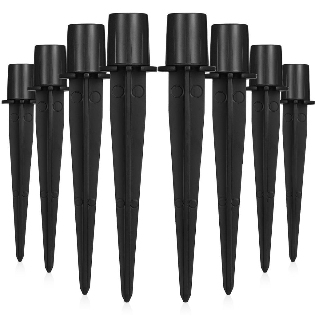 10Pcs Ground Light Stakes Aluminium Replacement Spike for Solar Lights Yard Stakes Garden Pathway Lighting Ground Spikes