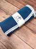Muslin Blanket 100x75 Lace Deep Blue
