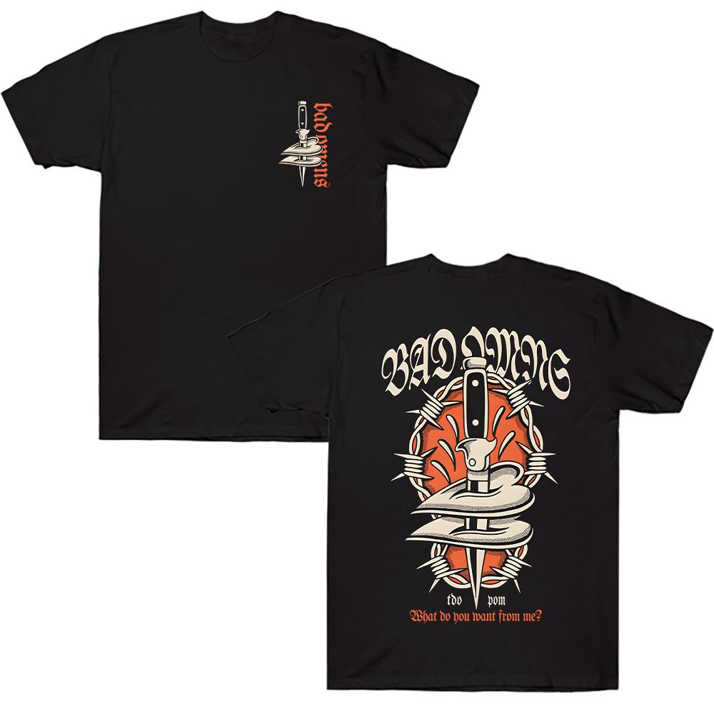 Bad Omens Love Killer Что Ты Хочешь От Меня Футболка Женская Модная Повседневная Хлопок Хип-Хоп Уличная Одежда Y2K Футболка Мужская Футболка S
