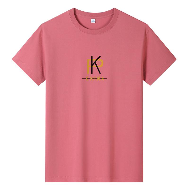 Einfaches Design Herrenmode Kurzarm-T-Shirt aus reiner Baumwolle Casual Tee M-6XL