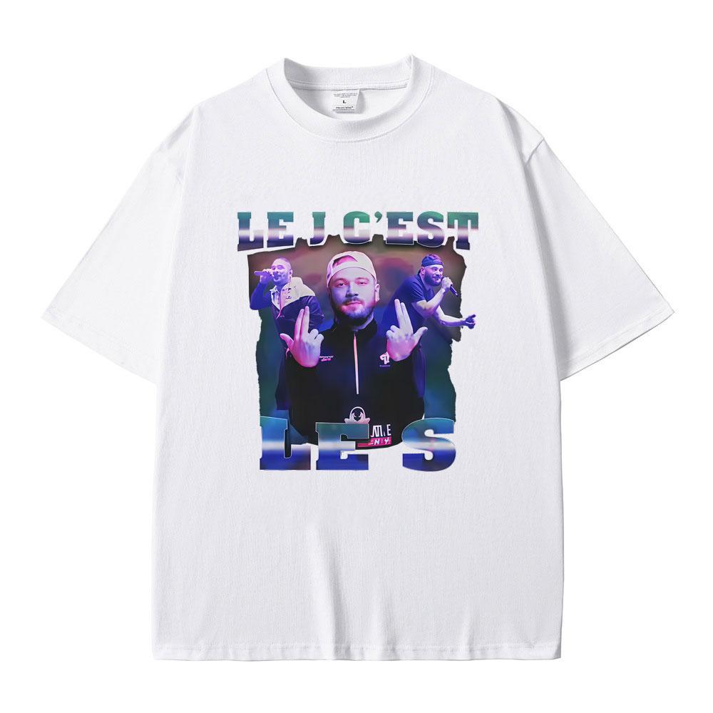 French Rapper JUL Graphic Tshirt Men Women Hip Hop Fashion Tshirts Male Casual Oversized Short Sleeve T Shirts Tops Streetwear