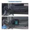 Front Door Pocket Storage Box For Jeep Wrangler JL For JT Gladiator 2018-2023 Organizer Container Stowing Tidying Accessories