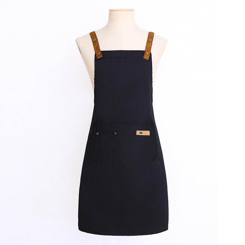 2024 Women's Custom Logo Apron: Trendy Kitchen & Milk Tea Shop Workwear