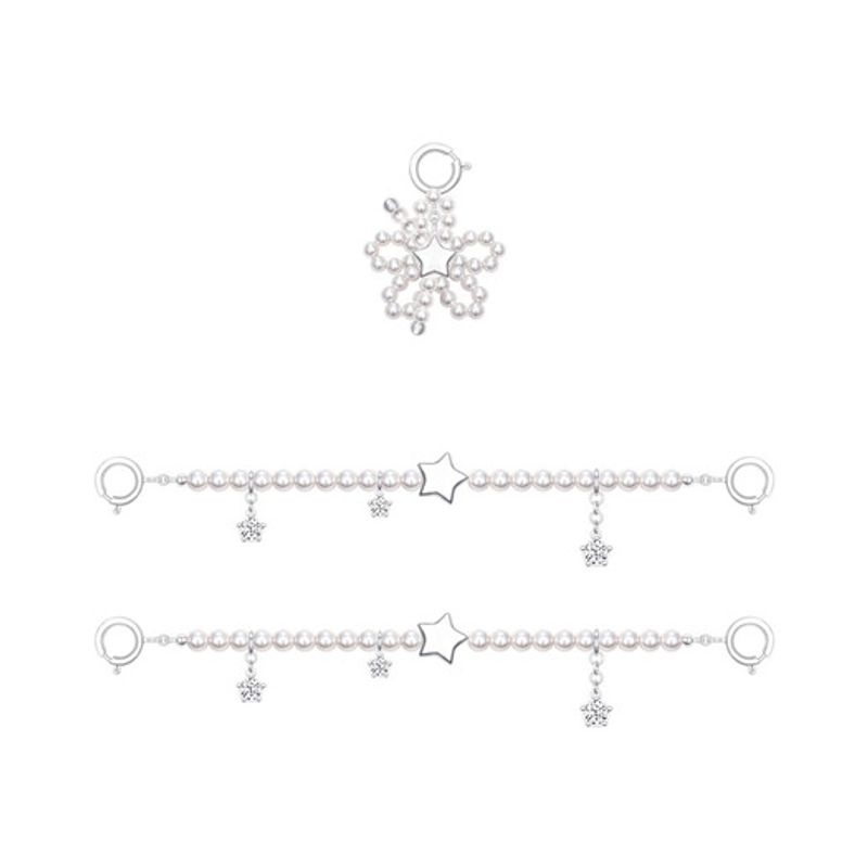 

J.ESTINA STELLA Набор шармов для обуви с жемчужными бусинами (JJLJMZ4BF395BR000) single type