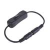 DC5.5x2.1mm to DC5.5x2.1mm Extension Cable Male to Female Power Cord with Switching Button for LED Light Camera Speaker
