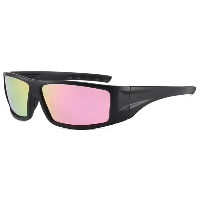 Trendy European & American Polarized Sunglasses - Square Frame, UV Protection for Outdoor Sports & Cycling