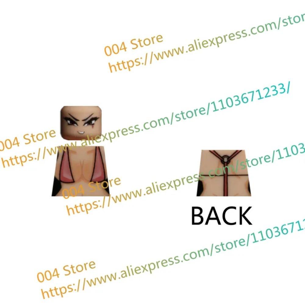 18+ Adult Building Block MOC Anime Action Figure Sexy Model Date Cartoon Swimwear Girl Hair Kit Ornament Toy Gift Collection F31