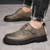 Men's leather shoes spring new breathable business casual shoes tooling shoes non-slip soft-soled business men's leather shoes
