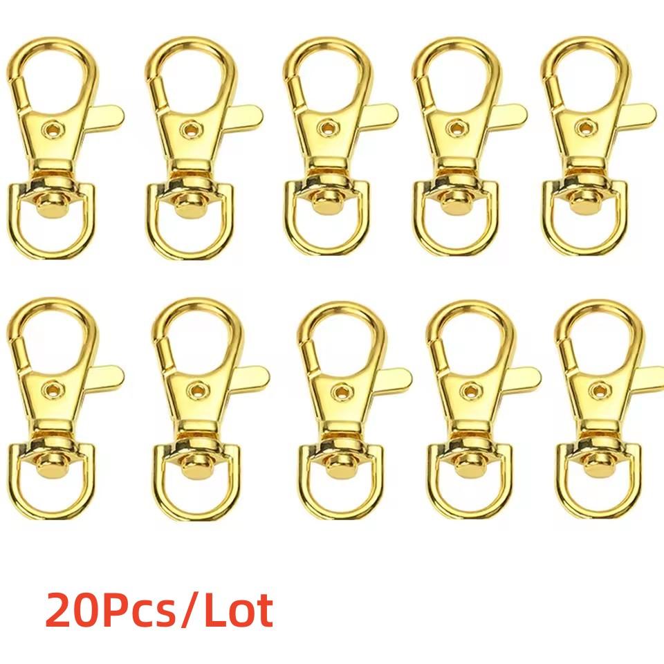 10/20/100/Lot Vergoldete Versilberte Schmuckzubehör Karabinerhaken für Halskette&Armbandkette DIY