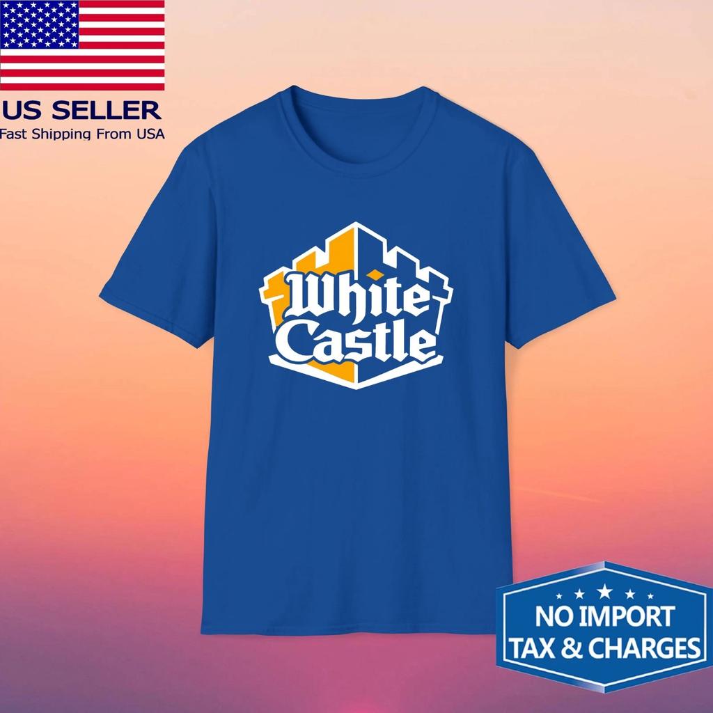 White Castle Hamburgers Men's Blue Size S-5XL
