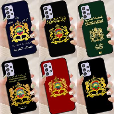 Morocco Maroc Moroccan Flag Back Cover For Samsung Galaxy A21S A02S A10S A12 A32 A42 A52 A72 A40 A50 A70 A71 A51 Case
