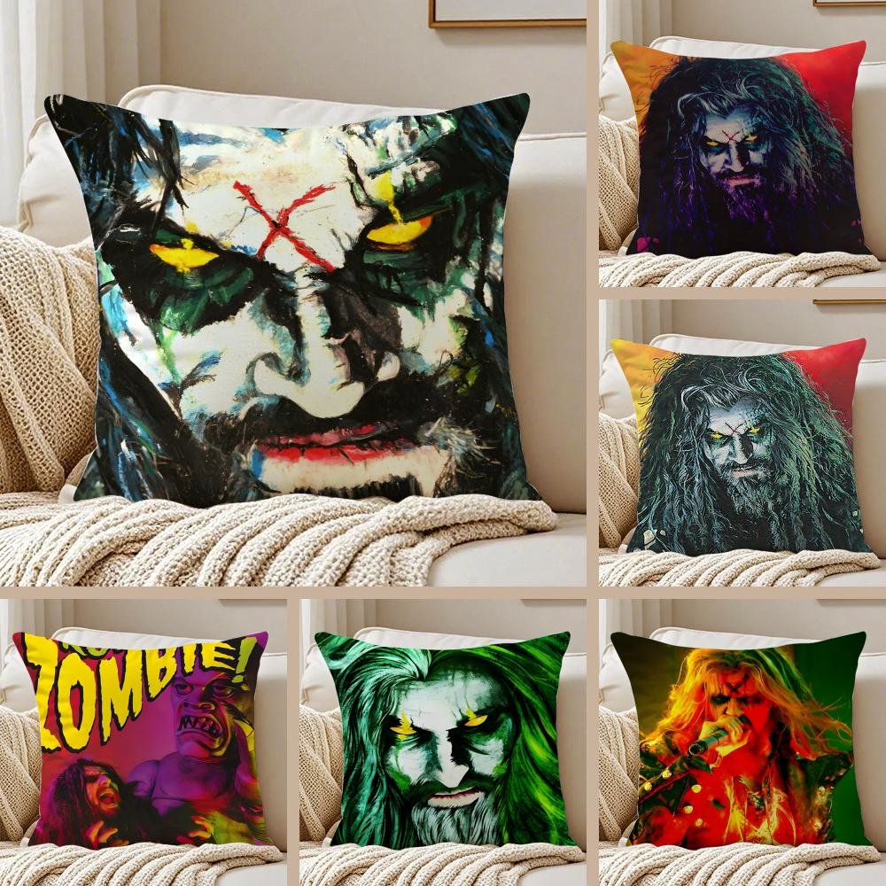 Rob Zombie Pillow Case Silky Elegant Comfort Sofa Bed Invisible Zipper