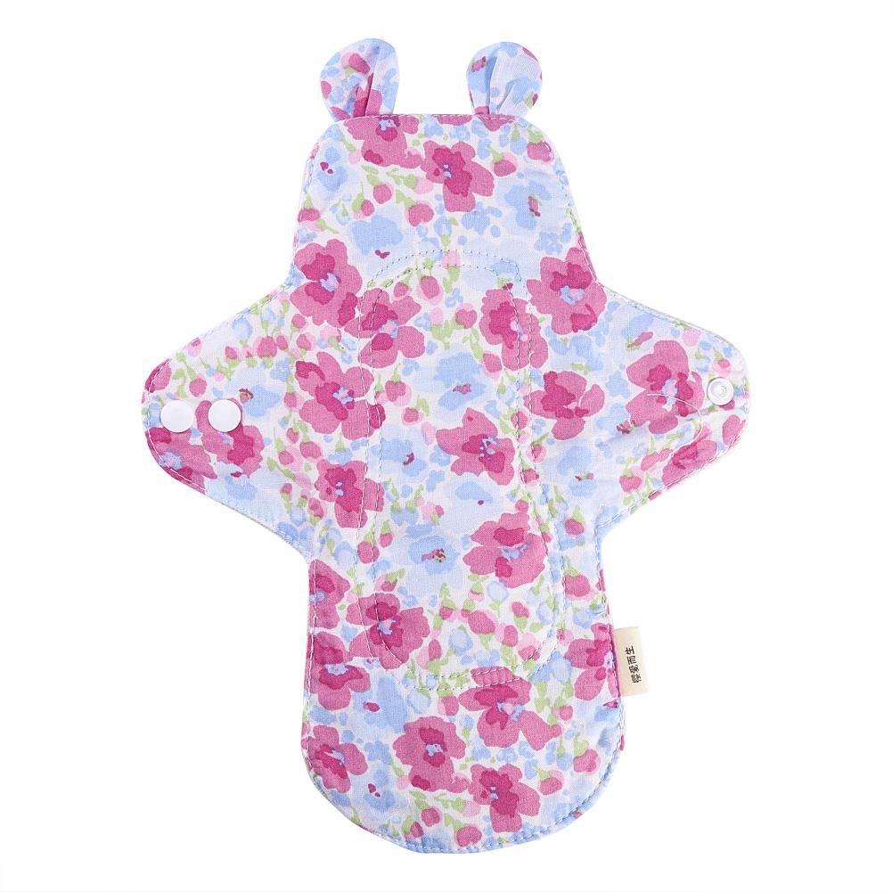 250mm Reusable Organic Cotton Menstrual Pads Washable Day&Night Panty Liner Sanitary Cloth #4