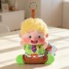 Blonde Boy & Brown Red Yellow Hair Girl Plush Doll - Soft Fluffy Stuffed Toy, Cute Collectible Doll for Kids & Display
