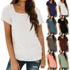 Womens Tops Casual Spring Summer Tshirts Short Sleeve Square Neck Basic Tee Outfits