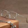 B9009 Unisex HD Anti-Blue Light Anti-Fatigue Double-Bridge Metal Reading Glasses